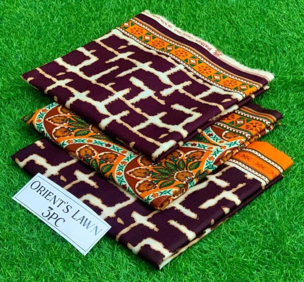 Premium Quality 3 Piece Lawn Suit – Printed & Unstitched