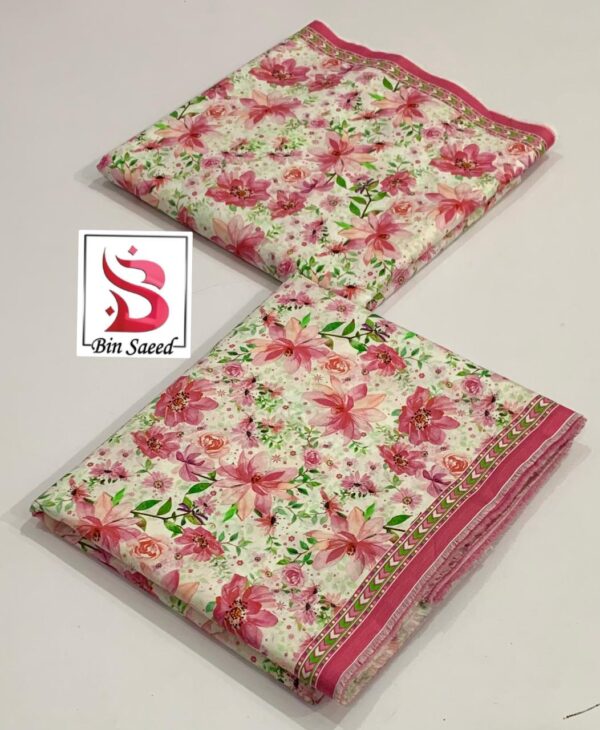 Printed & Unstitched BIN SAEED