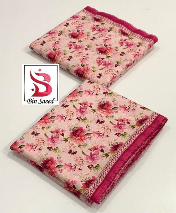 Printed & Unstitched BIN SAEED