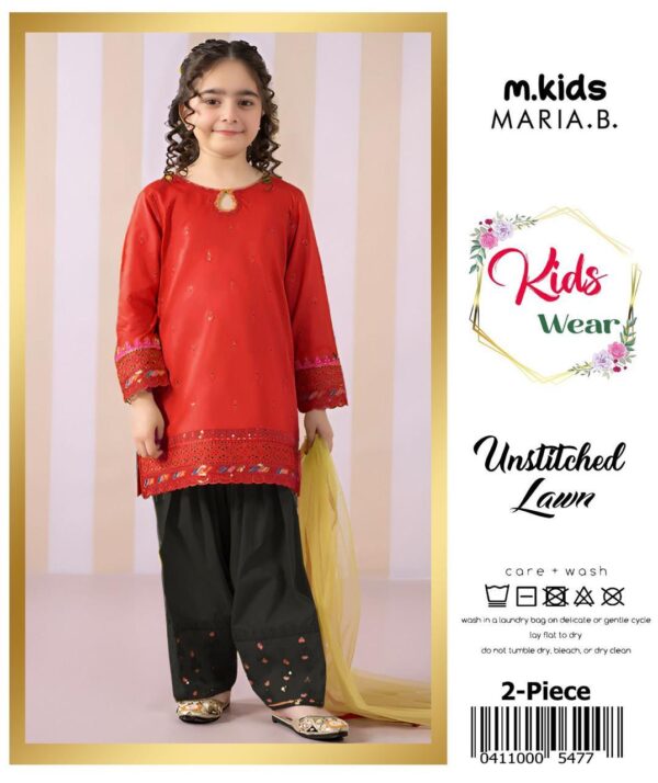 kids unstitched lawn suits Pakistan