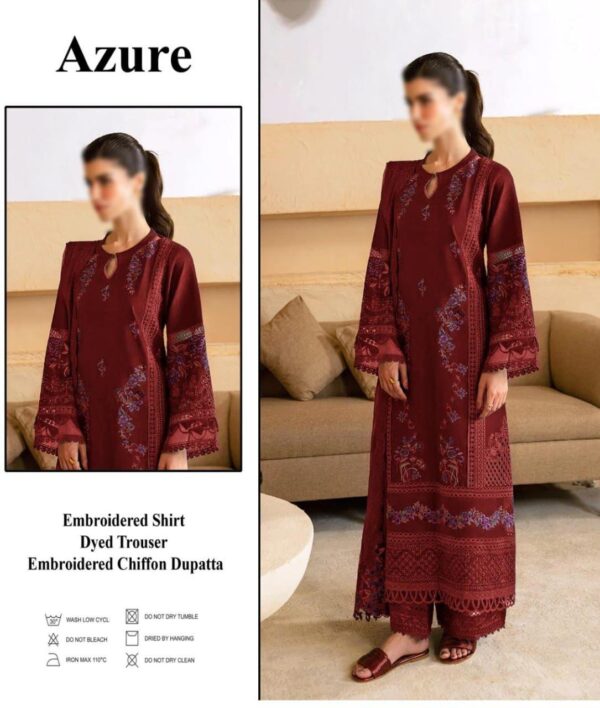 Chikankari Embroidered Lawn 3PC