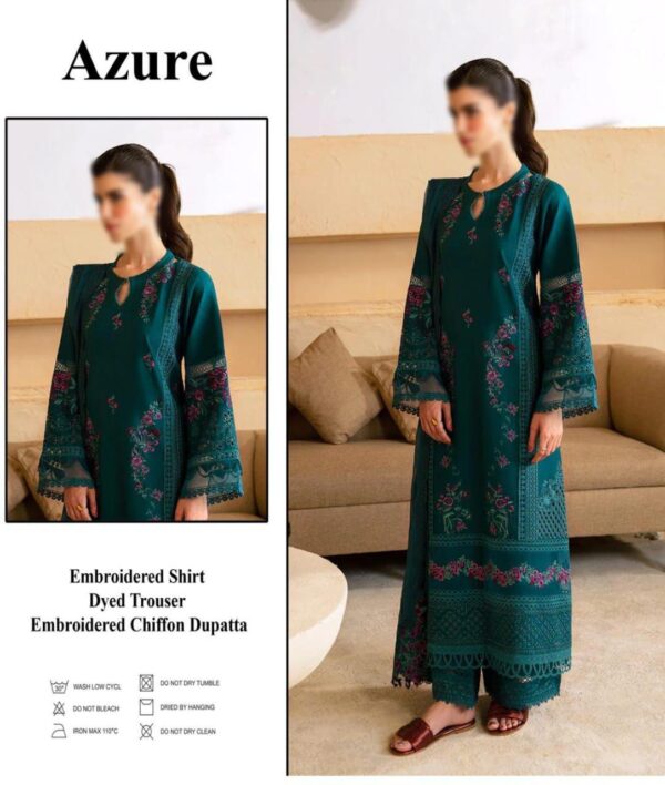 Chikankari Embroidered Lawn 3PC