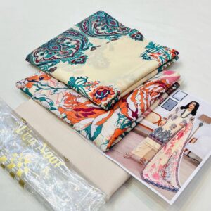 Unstitched 3 Piece Lawn Suit