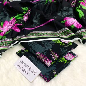 Digital Printed Khaddar Dress – Unstitched 3PC Collection