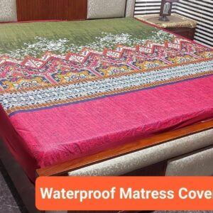 Fancy Printed Waterproof Mattress Fitted Bedsheet – Premium Quality & Stylish Designs
