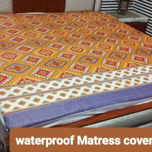 Fancy Printed Waterproof Mattress Fitted Bedsheet – Premium Quality & Stylish Designs