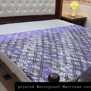 Fancy Printed Waterproof Mattress Fitted Bedsheet – Premium Quality & Stylish Designs