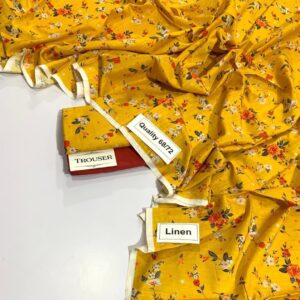 Elegant embroidered linen 2PC dress for ladies – summer collection