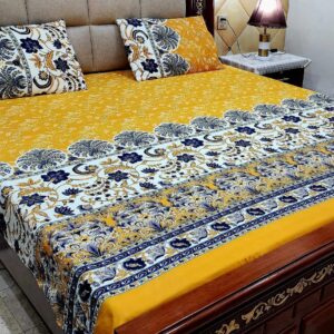 Crystal King Size 3-Piece Bedsheet Set | 100% Life Time Color Guarantee