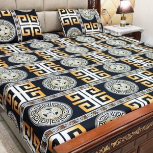 Crystal King Size 3-Piece Bedsheet Set | 100% Life Time Color Guarantee