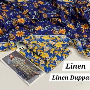 Maria B Digital Printed Linen 3Pc Suit with Dupatta