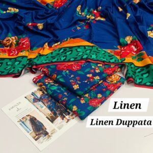 Maria B Digital Printed Linen 3Pc Suit with Dupatta