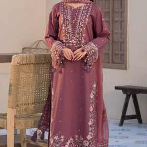 Luxury Women’s Dhanak Fancy 3-Piece Suit with Dupatta